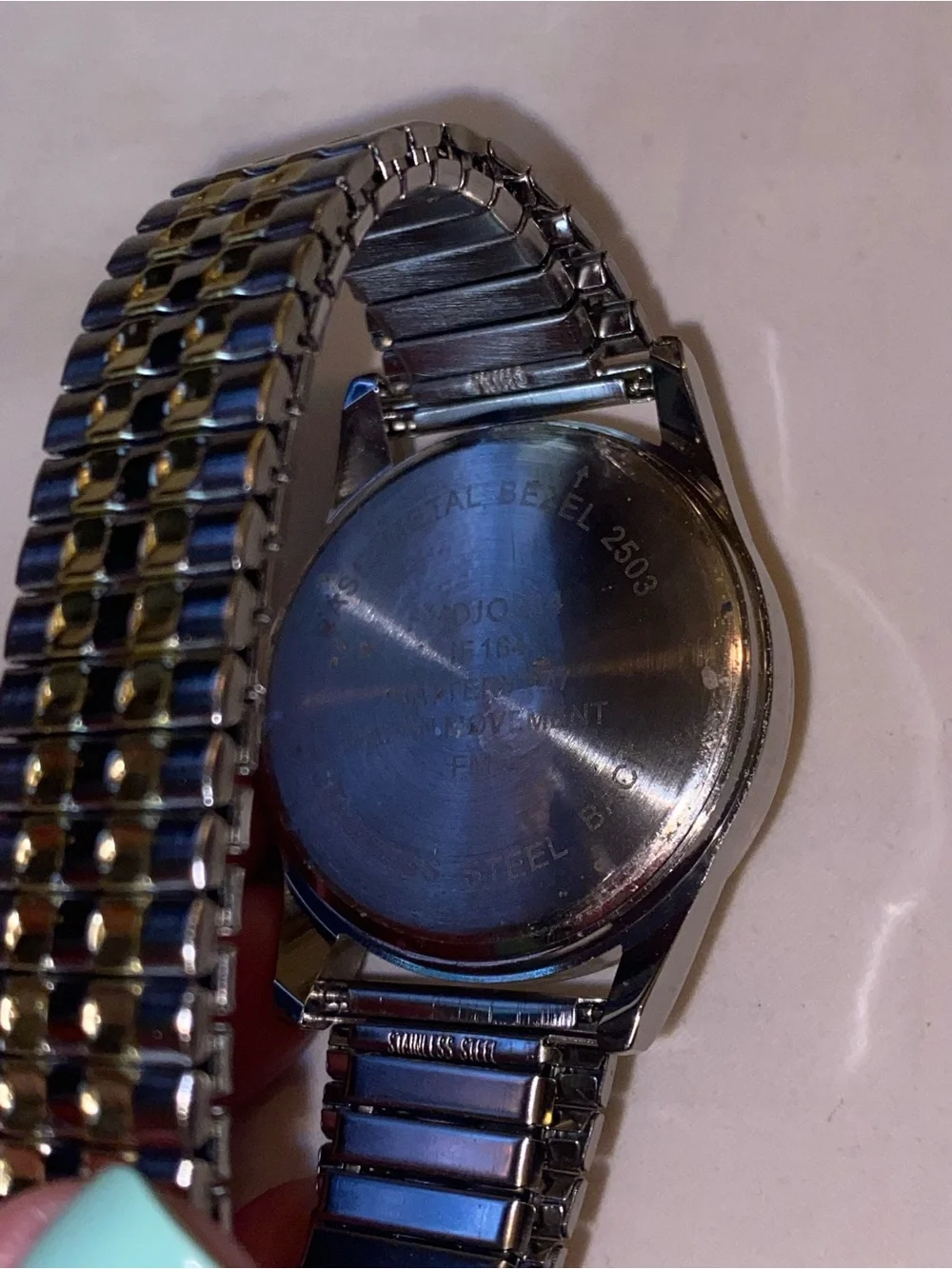 Classic Two-Tone Gold Dial Men's Watch